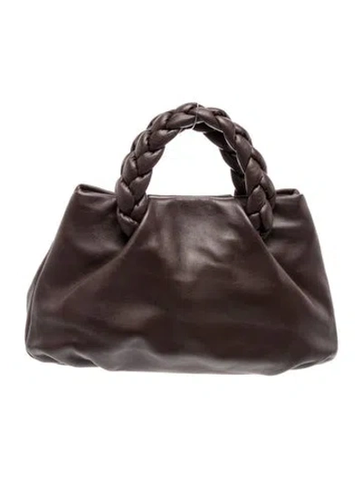 Pre-owned Hereu Leather Top Handle Bag In Brown
