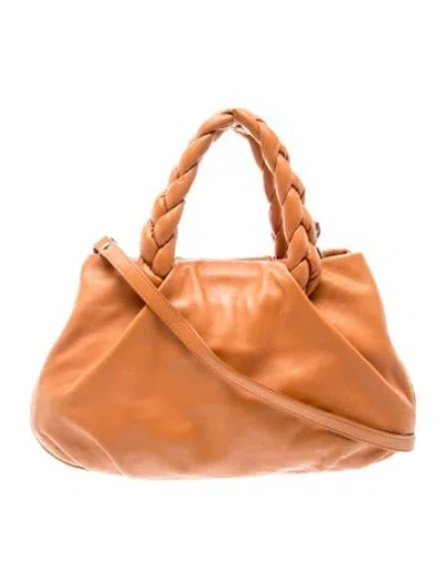 Pre-owned Hereu Leather Top Handle Bag In Brown