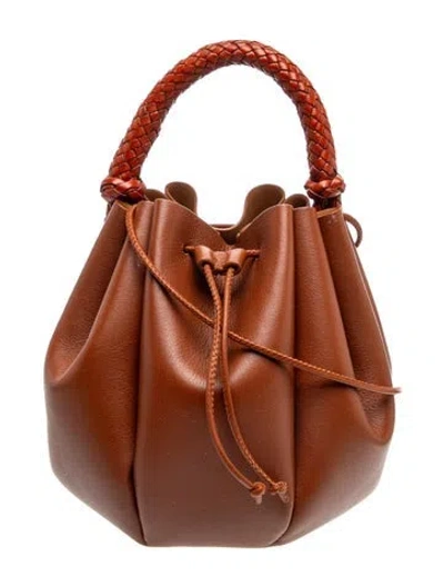 Pre-owned Hereu Leather Top Handle Bag In Brown