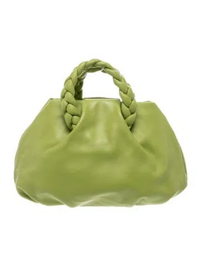 Pre-owned Hereu Leather Top Handle Bag In Green