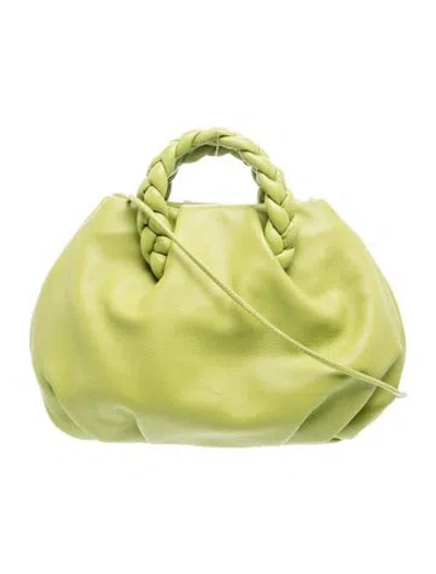 Pre-owned Hereu Leather Top Handle Bag In Green