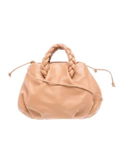 Pre-owned Hereu Leather Top Handle Bag In Neutrals