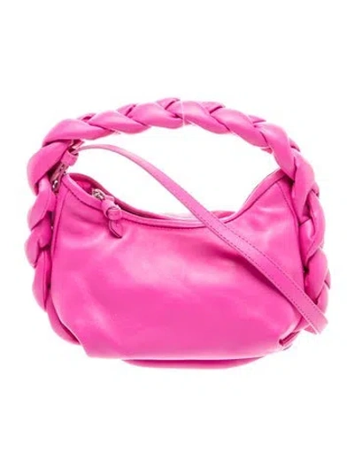 Pre-owned Hereu Leather Top Handle Bag In Pink