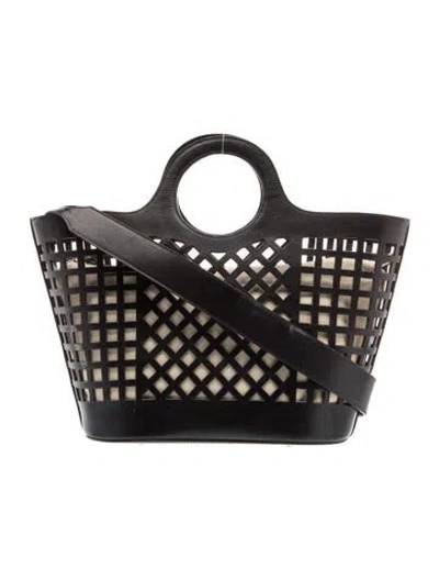 Pre-owned Hereu Leather Tote In Black