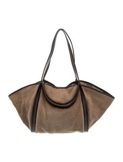 Pre-owned Hereu Leather Tote In Brown