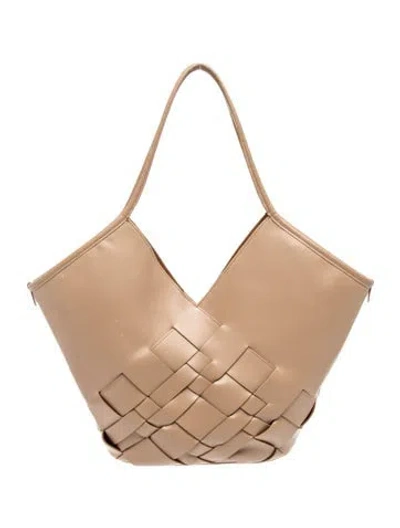 Pre-owned Hereu Leather Tote In Neutrals