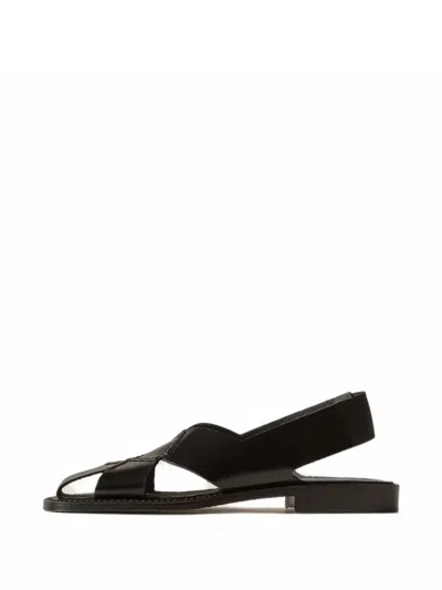 Hereu Llano Slingback Sandals In Black