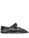 Hereu Prely Pointed Toe Flat In Black