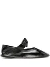 Hereu Square-toed Ballet Shoes In Black