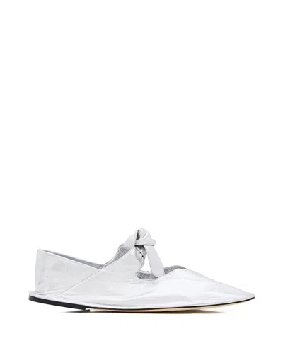 HEREU LLASADA METALLIC LEATHER FLATS LOAFER