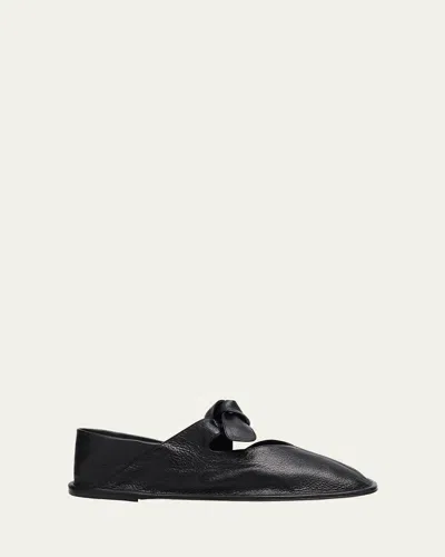 HEREU LLASADA SUPPLE LEATHER BOW FLATS