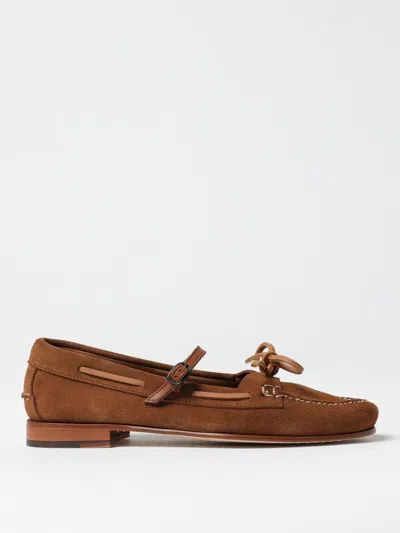 HEREU HEREU LOAFER WOMAN COLOR BROWN,G59802032