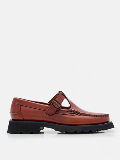 Hereu Albert Sport Leather Loafer In Brown