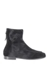 Hereu Juliol Calf-hair Ankle Boots In Black