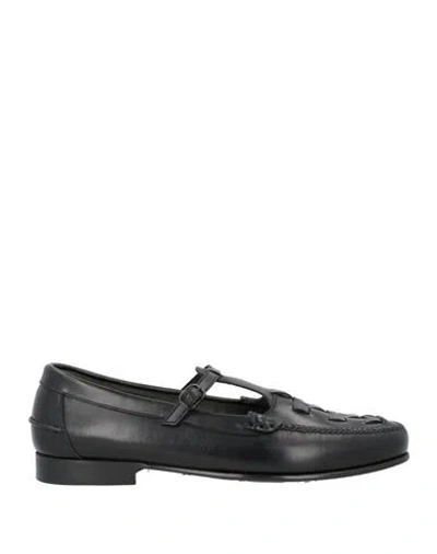 Hereu Man Loafers Black Size 9 Leather