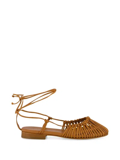 Hereu Mantera Sandalen Mit Knoten In Brown