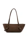 Hereu Medium Fleca Knotted Shoulder Bag In Brown