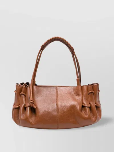 Hereu Medium Leather Shoulder Bag With Top Handle