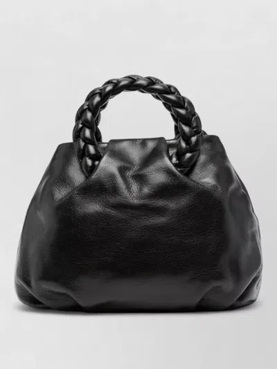 Hereu Medium Leather Tote Braided Top Handles