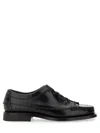 Hereu Squared Leather Moccasin Shoes For Men In Black