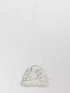 Hereu Metallic Cross-body Bag Braided Handle In White