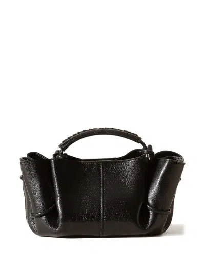 Hereu Mini Arta Braided Crossbody Bag In Brown