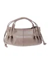 Hereu Mini Arta Braided-handle Lambskin Tote Bag In Brown