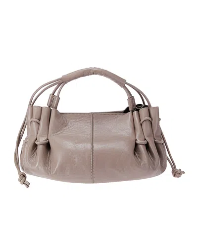 HEREU MINI ARTA BRAIDED-HANDLE LAMBSKIN TOTE BAG