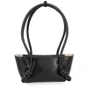 Hereu Mini Fleca Rectangular Shoulder Bag Knotted Handles In Black