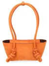 Hereu Mini Fleca Rectangular Shoulder Bag Double Handles In Orange