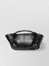 Hereu Mini Leather Handbag With Adjustable Shoulder Strap