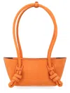 Hereu Mini Fleca Rectangular Shoulder Bag Double Handles In Orange