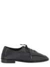 Hereu Black Leather Lace-ups In Black