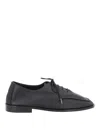 Hereu Black Leather Lace-ups In Black