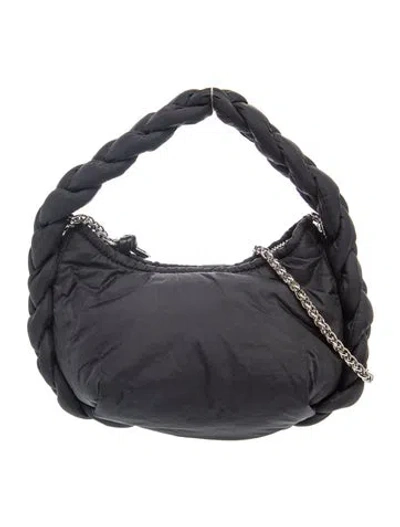 Pre-owned Hereu Nylon Shoulder Bag In Black