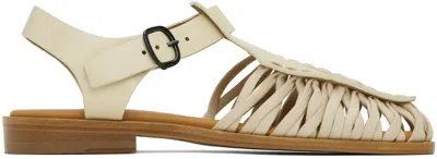 Hereu Off-white Alaro Sandals In Custard