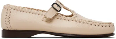 Hereu Off-white Alcover Supple Shiny Loafers In Multi