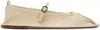 Hereu Off-white Dansa Ballerina Flats In Ivory