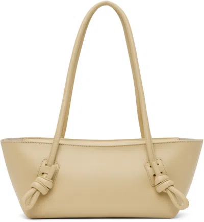 Hereu Off-white Fleca Baguette Shoulder Bag In Oat