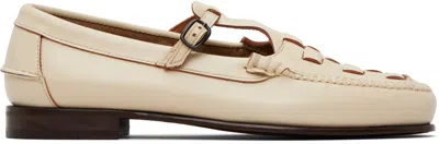 Hereu Off-white Maqueda Loafers In Neutral