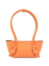 Hereu Orange Fleca Medium Shoulder Bag In Orange
