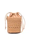 Hereu Palau Leather Bucket Bag In Brown