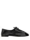 Hereu Square Toe Flats In Black