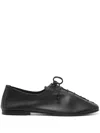 Hereu Square Toe Flats In Black