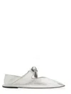 Hereu Llasada Metallic Ballerina Shoes In Silver