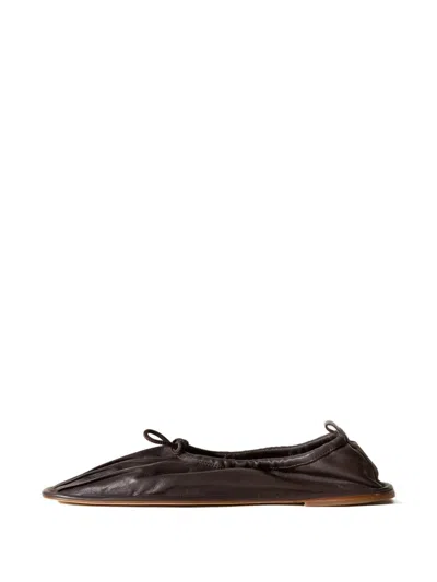 Hereu Puntera Ballet Flats In Brown