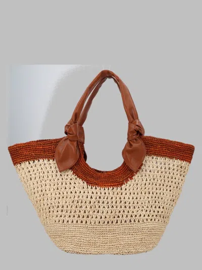 Hereu Raffia Mini Shoulder Bag - 24 Cm X 15 Cm X 10 Cm In Sand