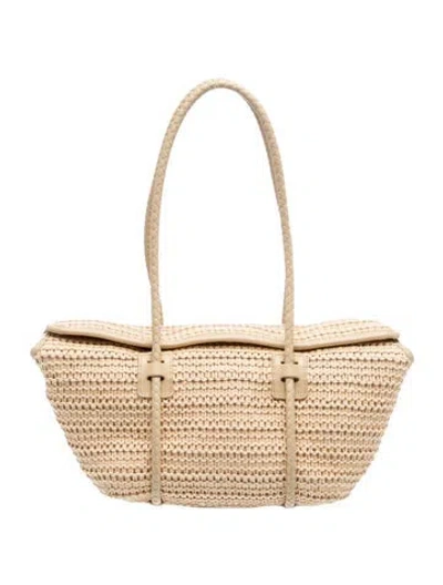 Pre-owned Hereu Raffia Tote In Neutrals