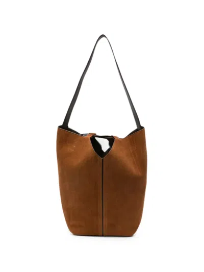Hereu Riba Suede Tote Bag In Brown