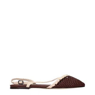 Hereu Rondaia Women's Sandals Brown/ivory Leather